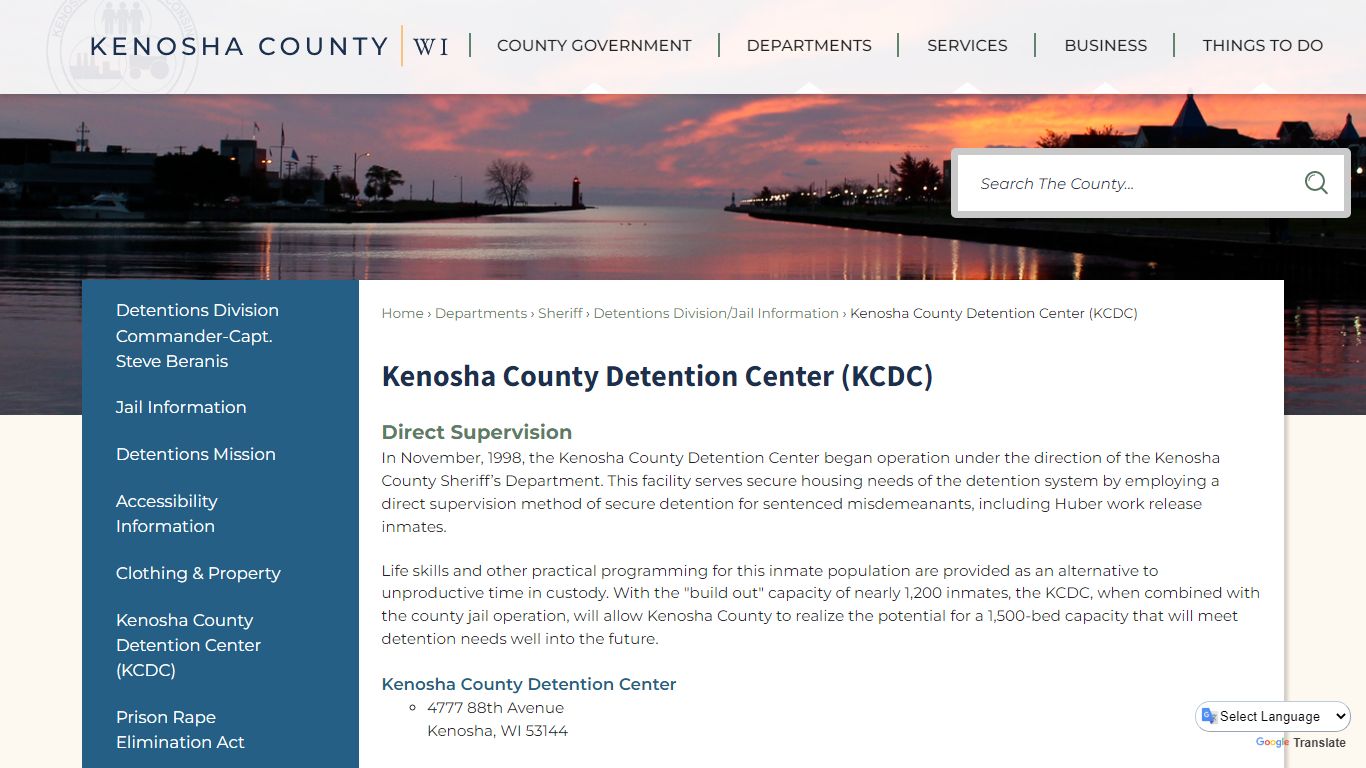Kenosha County Detention Center (KCDC)